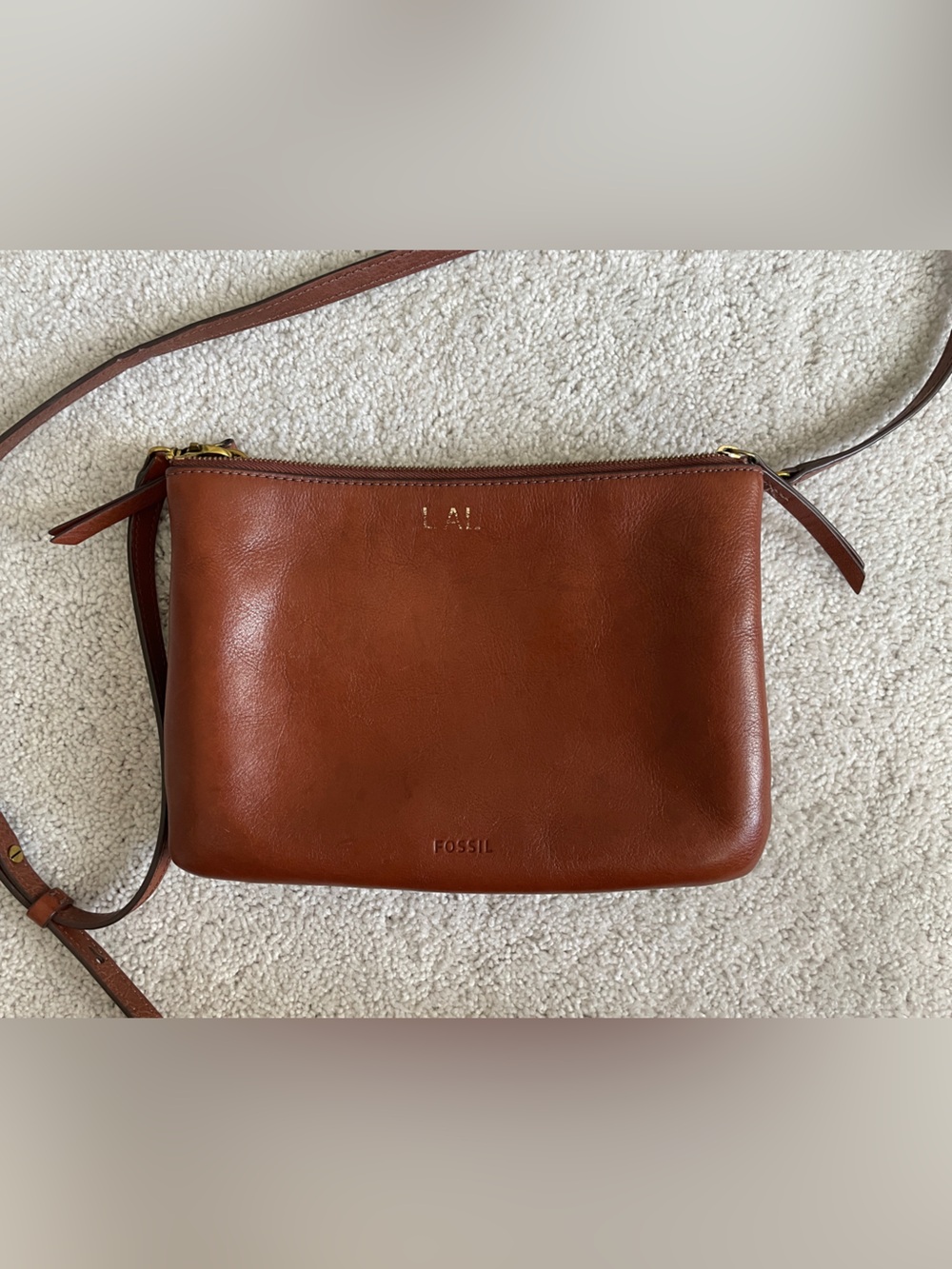 Fossil Leather Crossbody Bag